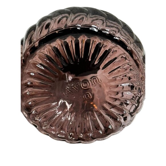 Vintage Avon Glass Ink Bottle With Yellow Feather Quill Pen Set - Empty - Picture 6 of 9